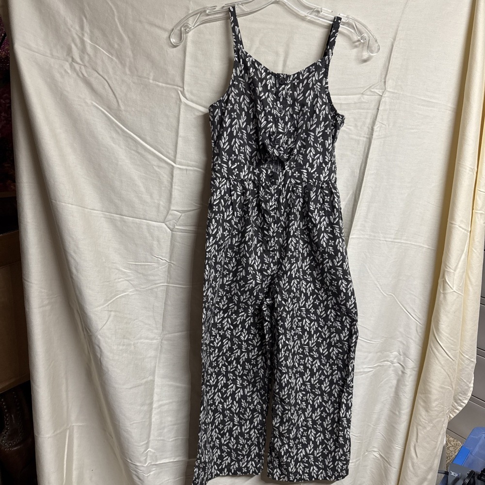 Carter's Girls Jumpsuit Romper Black & White  Size 10/10A 100% Cotton